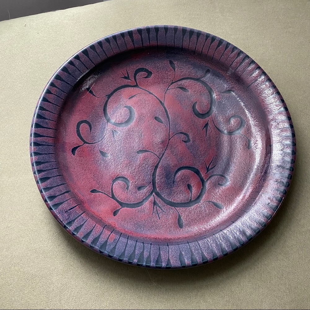 Artisan decorative serving plate - Picture 3 of 8